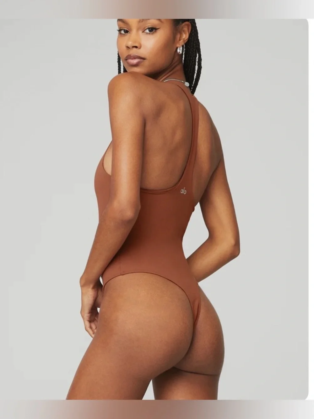 ALO Yoga *Rust* SleekBack Bodysuit size L